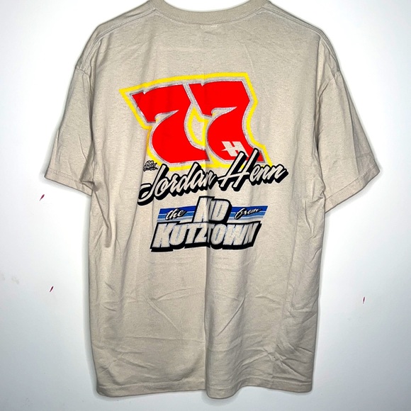 Other - Graphic tee racing men’s large tan dirt racing streetwear casual short sleeve